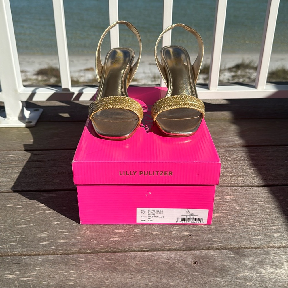 Carla Wedge - Lily Pulitzer 
Never Worn